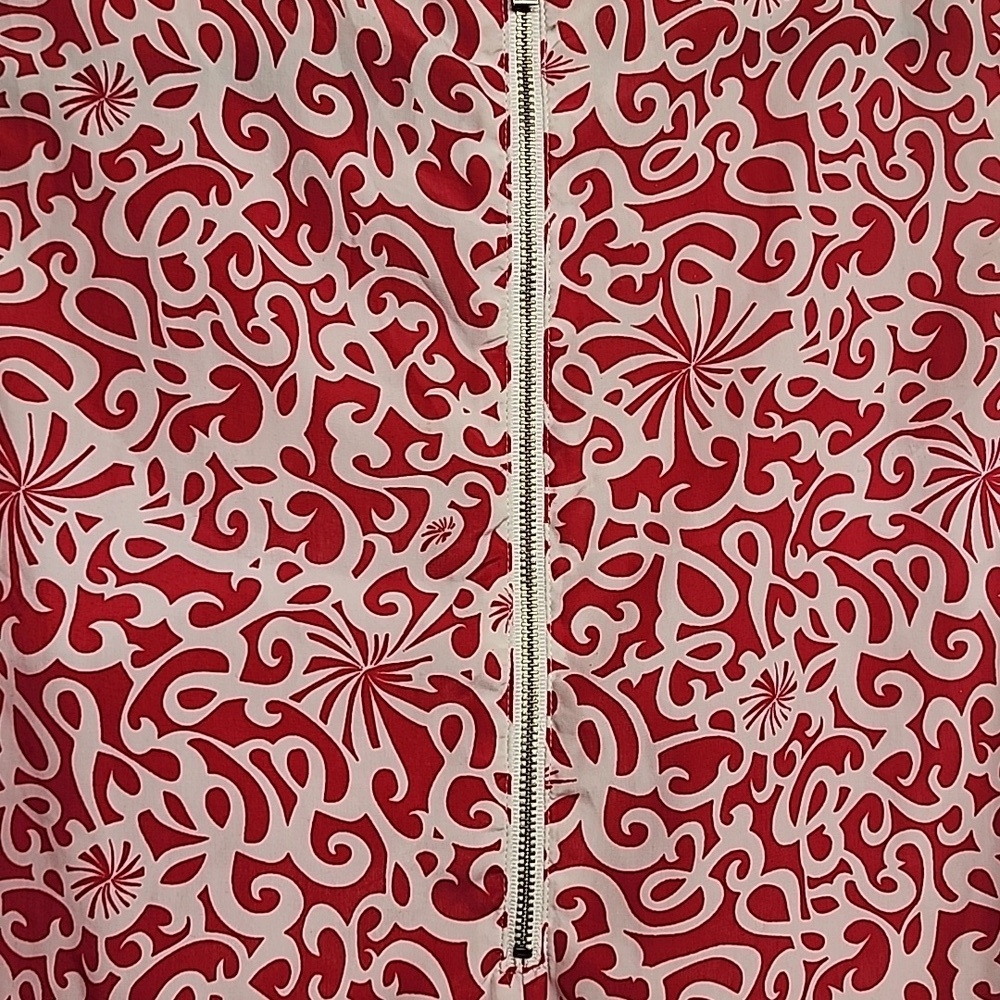 Halogen Red and White Patterned Mini Dress Size S - Picture 4 of 6